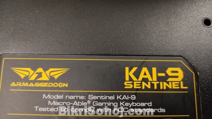 Branded Gaming Keyboard Armageddon KAI-9 Sentinel